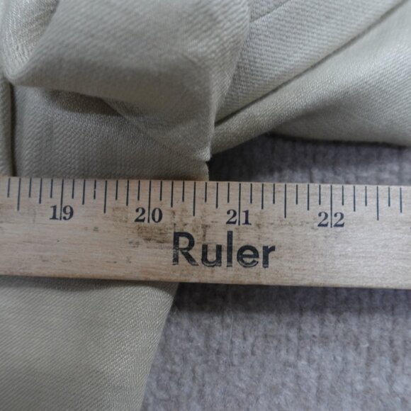 Faconnable Sport Coat 40R Beige Solid 100% Linen 3 Button Half Lined - Picture 7 of 12
